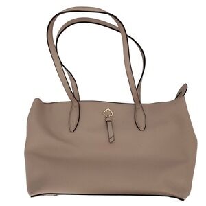Kate Spade Adel Shoulder Handbag Tote Refined Grain Leather Warm Beige